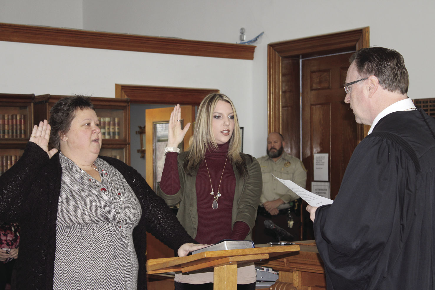 Swearing in the treasurers